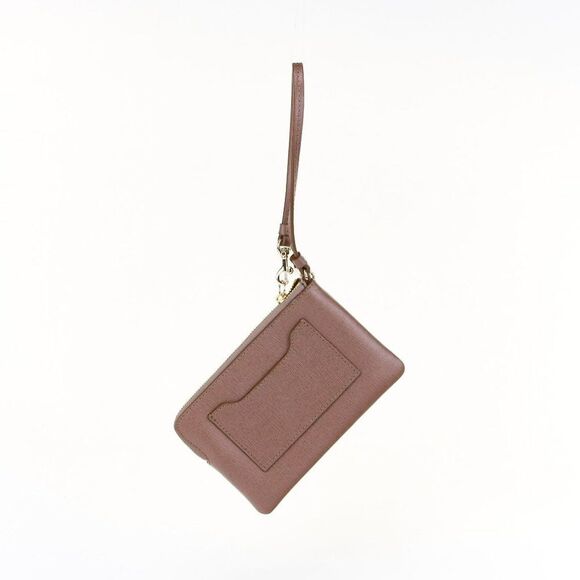 NEW Coach Saffiano Leather L-Zip Card Phone Wristlet Light Slit - Picture 5 of 10